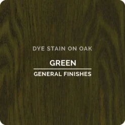 General Finishes Water Based Dye Stain, Green, Pint