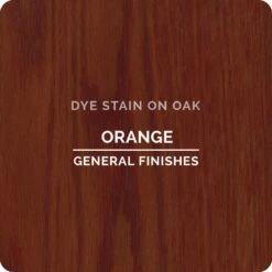 General Finishes Water Based Dye Stain, Orange, Pint