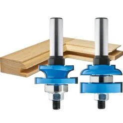 Rockler Round-Edge Matched Stile And Rail Router Bit Set - 1-5/8" Dia X 1" H X 1/2" Shank -Sale Tools Shop 32373 03 1000