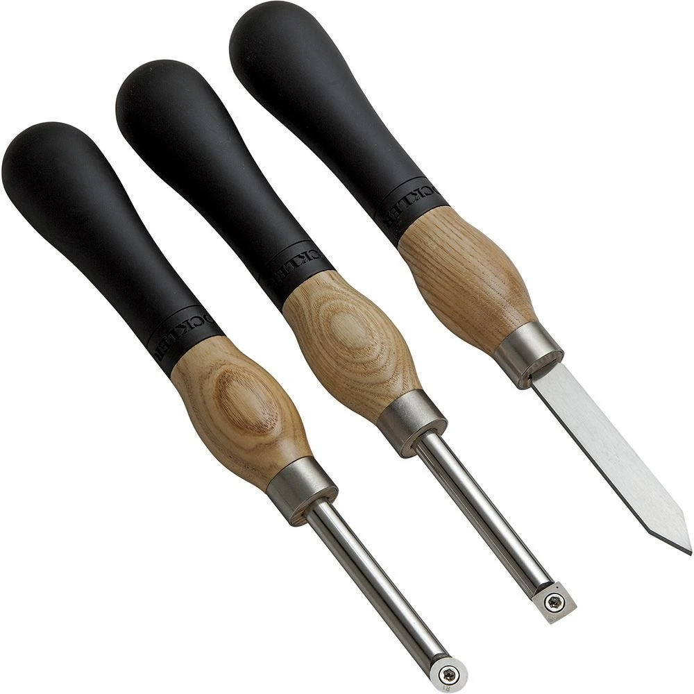 Pen-Turning Ergonomic Turning Tools, 2 Carbide, 1 HSS 3 Pen-Turning Ergonomic Turning Tools, 2 Carbide, 1 HSS