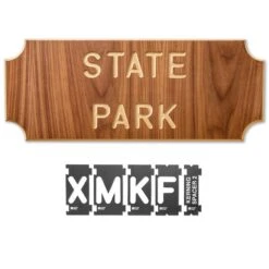 Rockler Interlock Signmaker's Template Kits, State Park Font -Sale Tools Shop 48356 07 1000