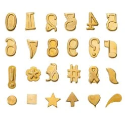 HotStamps For Woodburning Tool, Numbers And Symbols