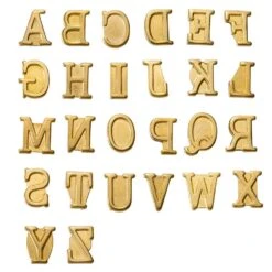 HotStamps For Woodburning Tool, Uppercase Letters