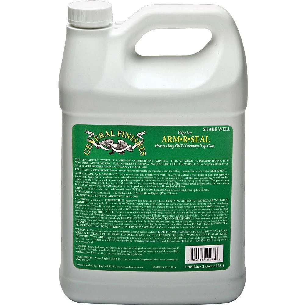 General Finishes Arm-R-Seal Urethane Top Coat, Gloss 3 General Finishes Arm-R-Seal Urethane Top Coat, Gloss