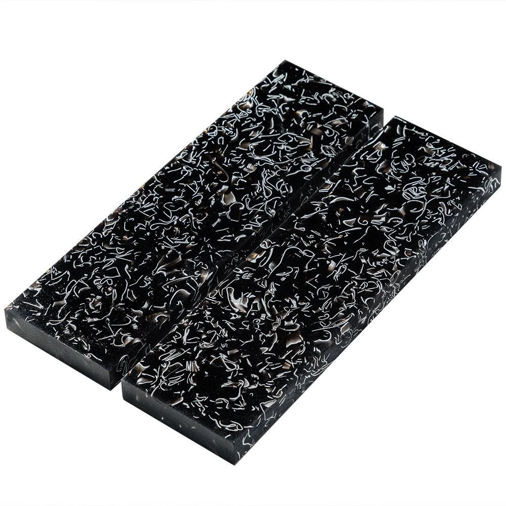 Black Shrapnel Knife Scales 4 Black Shrapnel Knife Scales - Image 2