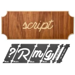 Rockler Interlock Signmaker's Templates, Script Font 17 Rockler Interlock Signmaker's Templates, Script Font -Sale Tools Shop 57792 07 1000 2