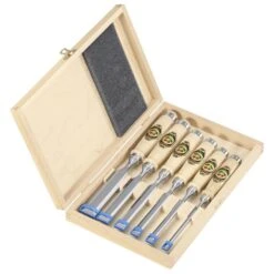 Two Cherries - Set Of Six Chisels In Wooden Box