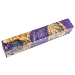Hybridz Burl Buckeye Pen Blank, Silver Purple