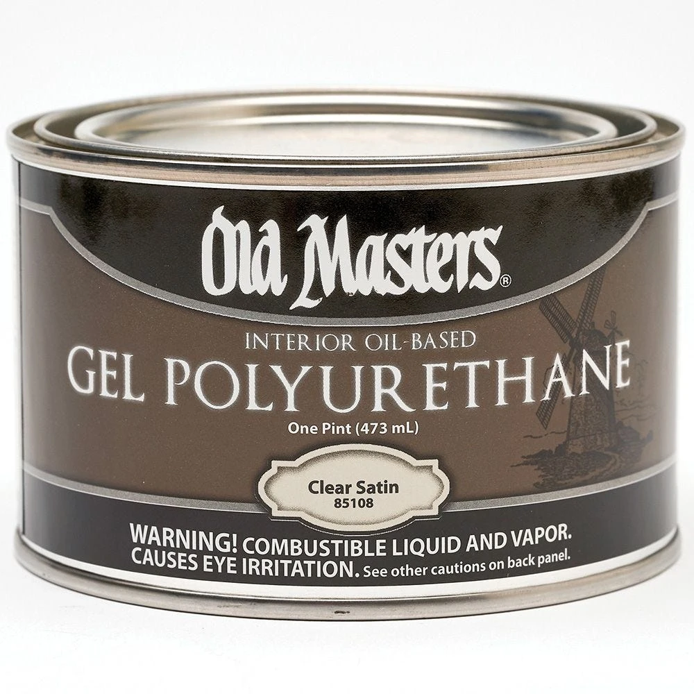 Old Masters Gel Polyurethane, Satin, Pint 3 Old Masters Gel Polyurethane, Satin, Pint
