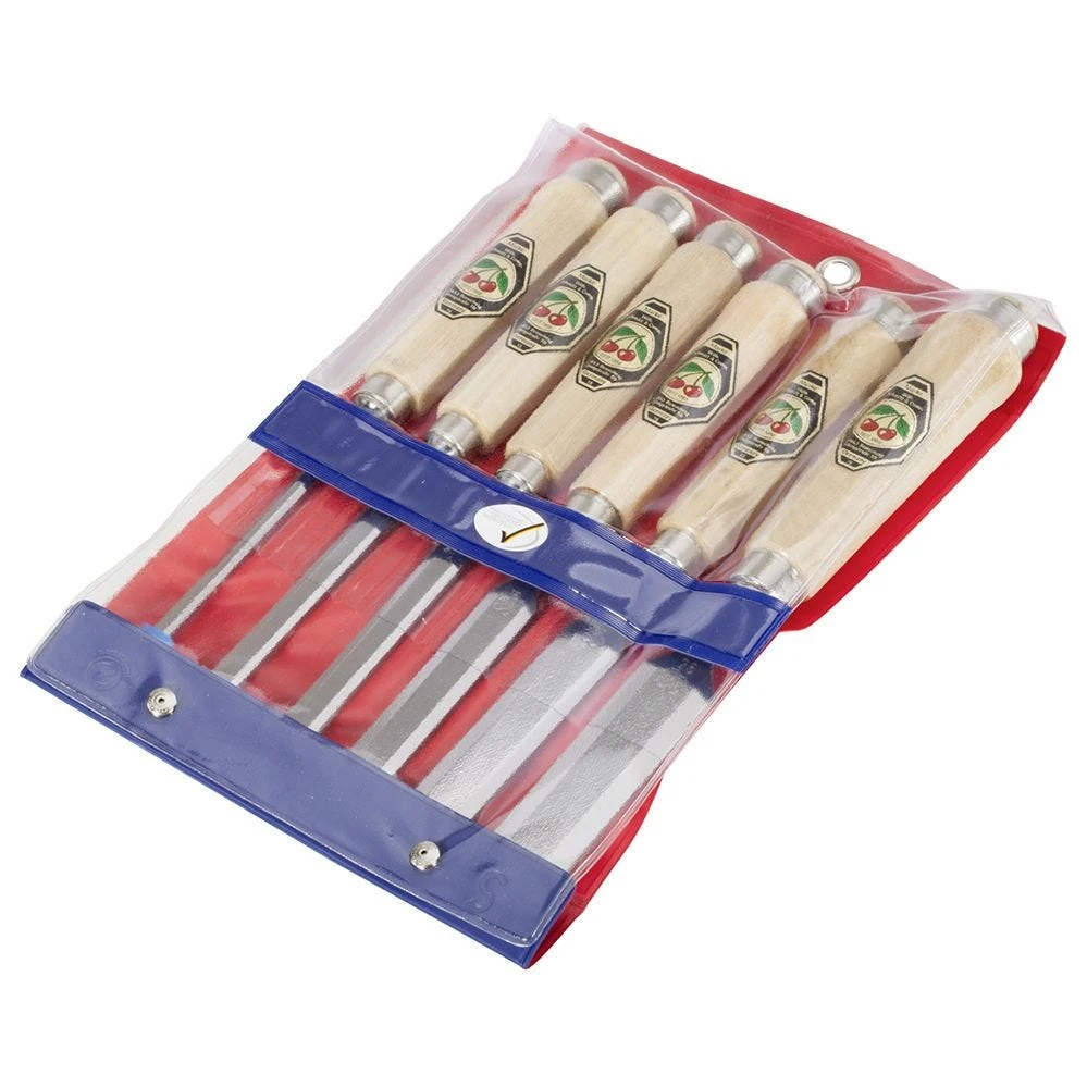 Two Cherries - Set Of Six Bevel Edge Chisels With Octagon 3 Two Cherries - Set Of Six Bevel Edge Chisels With Octagon