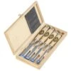 Two Cherries - Set Of Four Chisels In Wooden Box -Sale Tools Shop 68187 01 1000