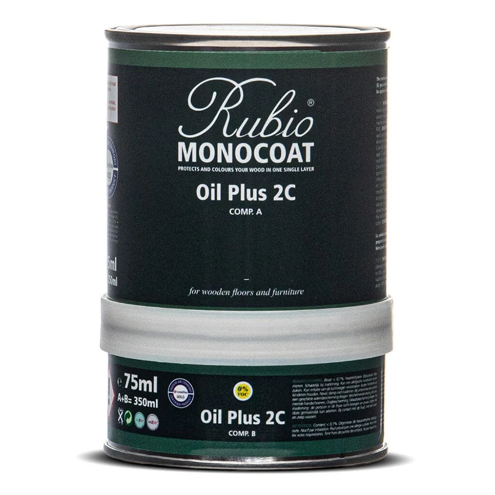 Rubio Monocoat Oil Plus 2C Wood Finish Combo Kit, 350ml, Natural 3 Rubio Monocoat Oil Plus 2C Wood Finish Combo Kit, 350ml, Natural