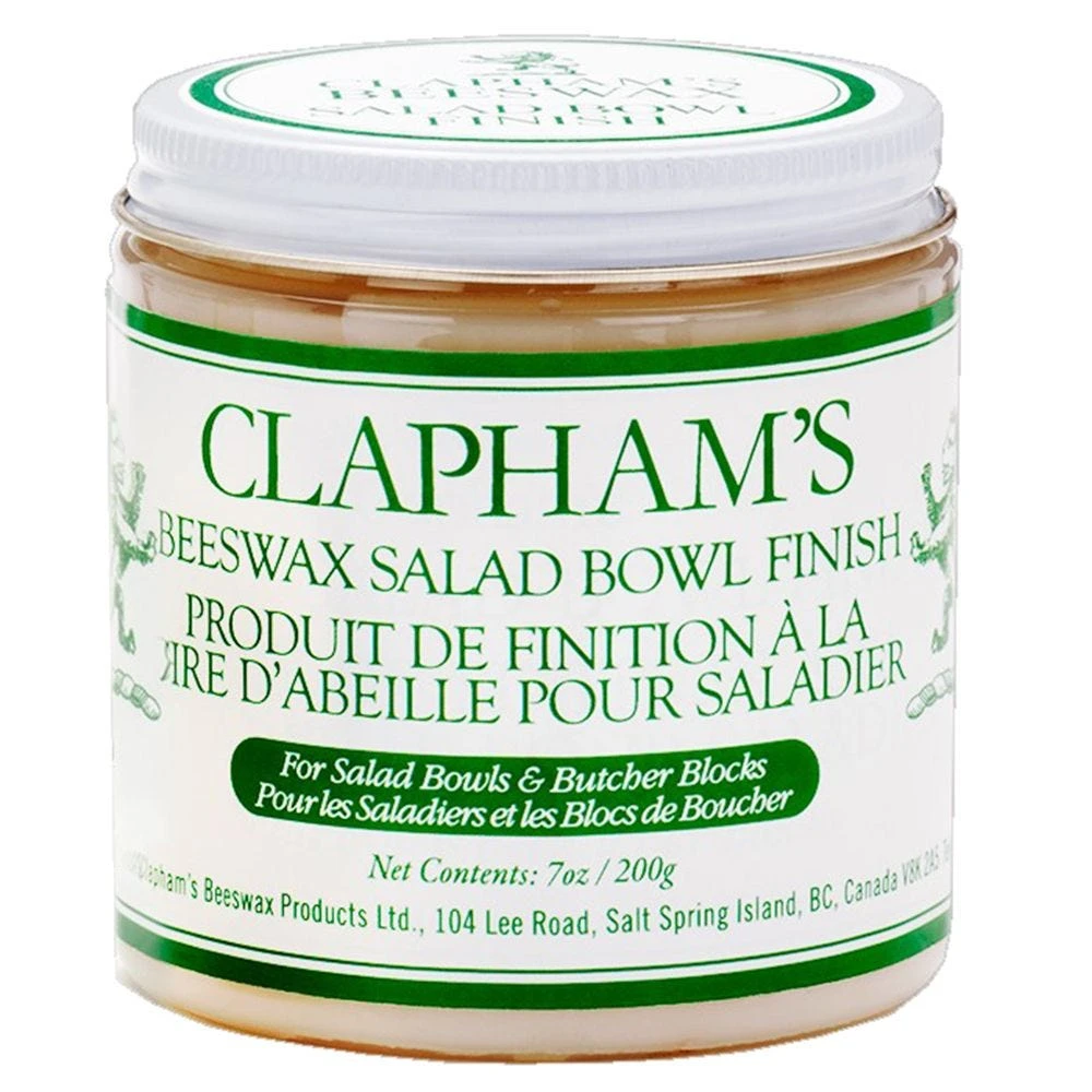 Clapham's Beeswax Salad Bowl Finish, 7 Oz. 2 Clapham's Beeswax Salad Bowl Finish, 7 Oz.