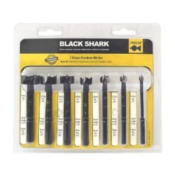 Fisch 7-Piece Black Shark Forstner Bit Set, Imperial