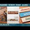 Rockler Interlock Signmaker's Templates, Script Font -Sale Tools Shop hqdefault 103 18
