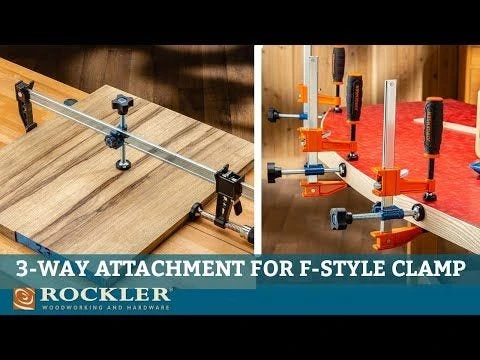 Rockler 3-Way Attachment For F-Style Clamps 3 Rockler 3-Way Attachment For F-Style Clamps